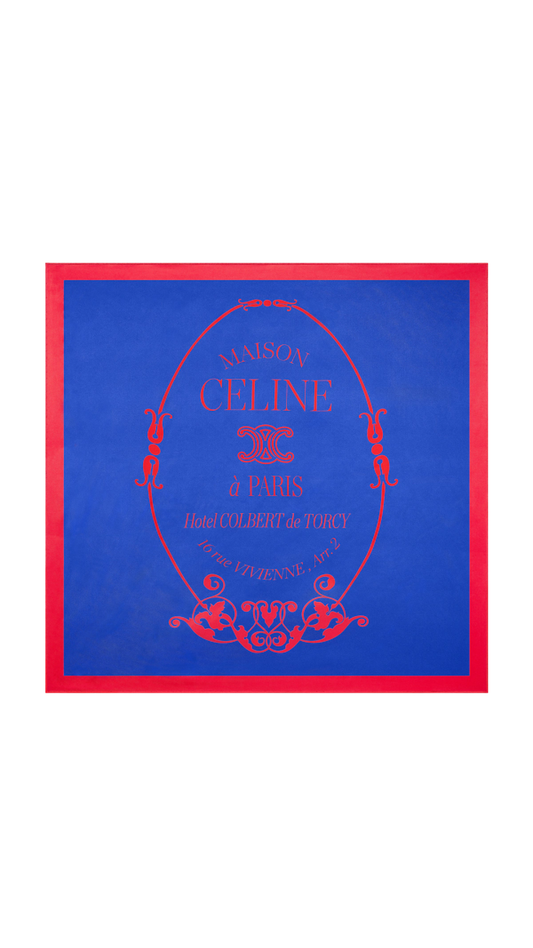 Maison Foulard, 90 in Red/Blue
