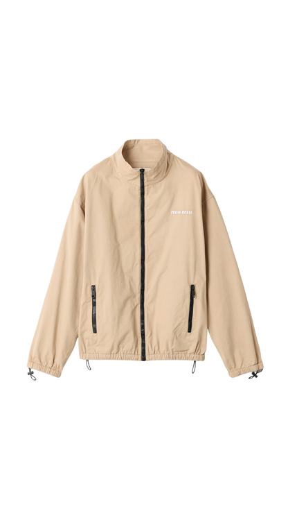 Washed Gabardine Blouson Jacket in Cord
