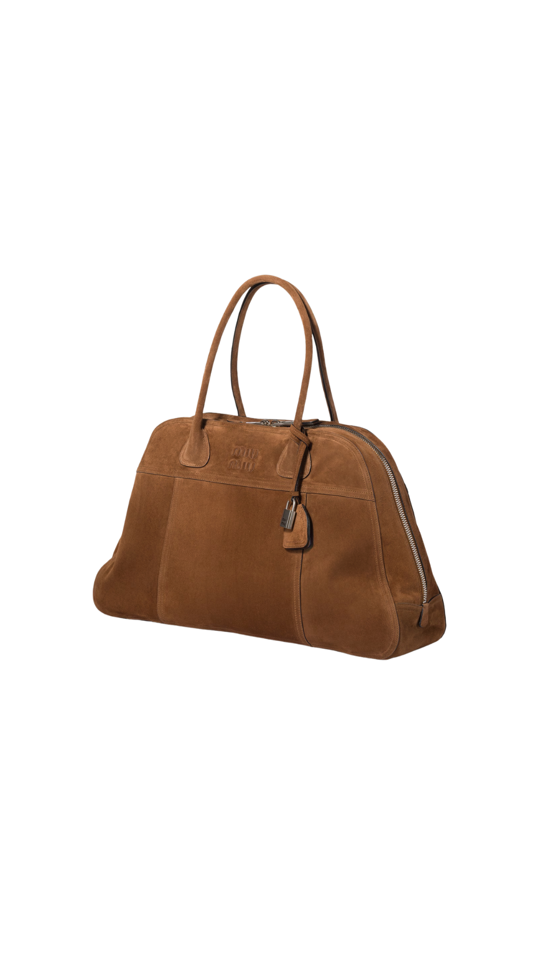 Suede Bag in Cocoa Brown