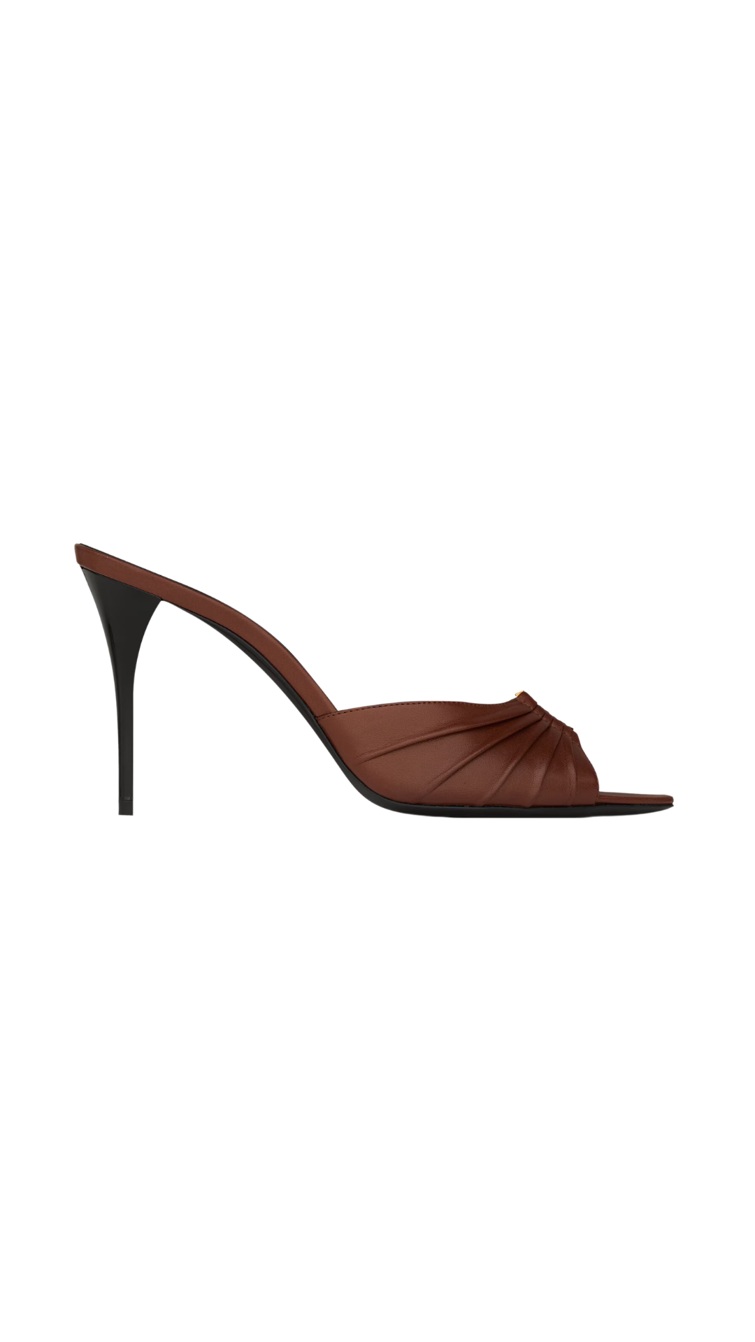 Babylone Mules in Smooth Leather in Aesthetic Brown