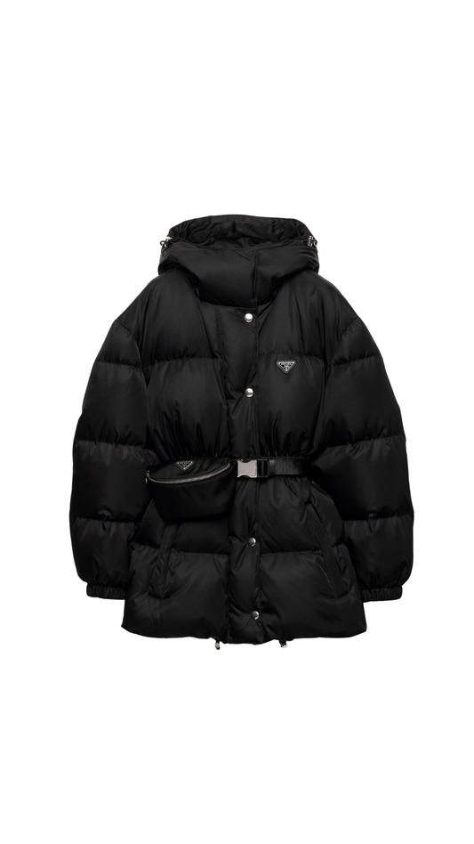 Re-Nylon Down Jacket in Black