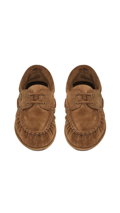 Le Loafer Boat Shoes in Cigar Suede