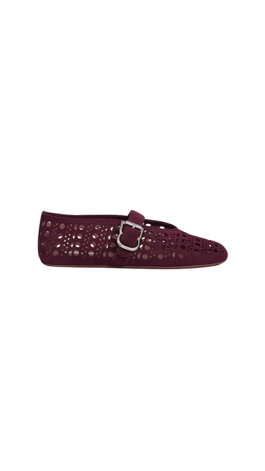 Ballet Flats in Vienne Suede