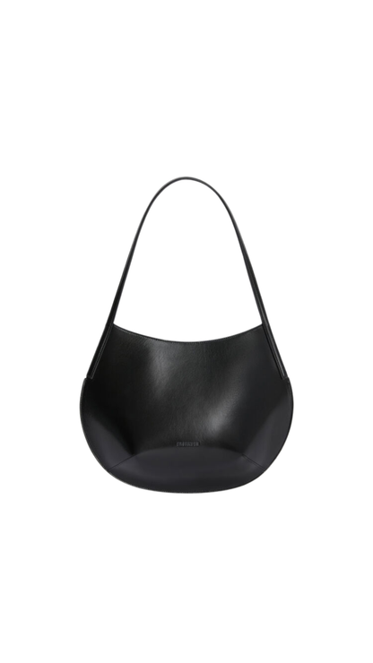 Kante Shoulder in Black Leather Shoulder Bag