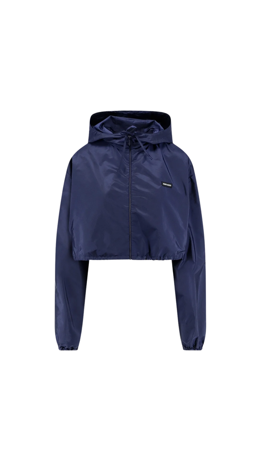 Technical Fabric Windbreaker in Blue