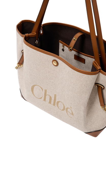 Clover Double Carry Bag in Clay Brown Canvas