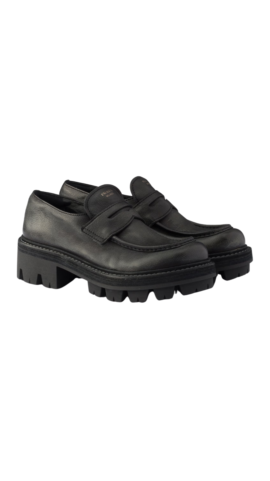 Leather Loafers in Black
