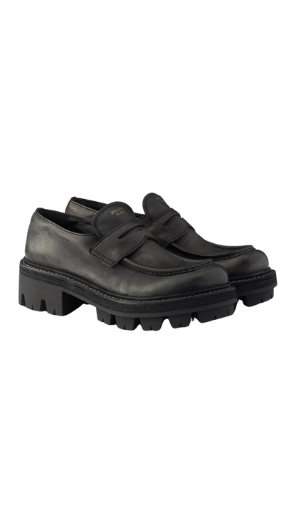 Leather Loafers in Black