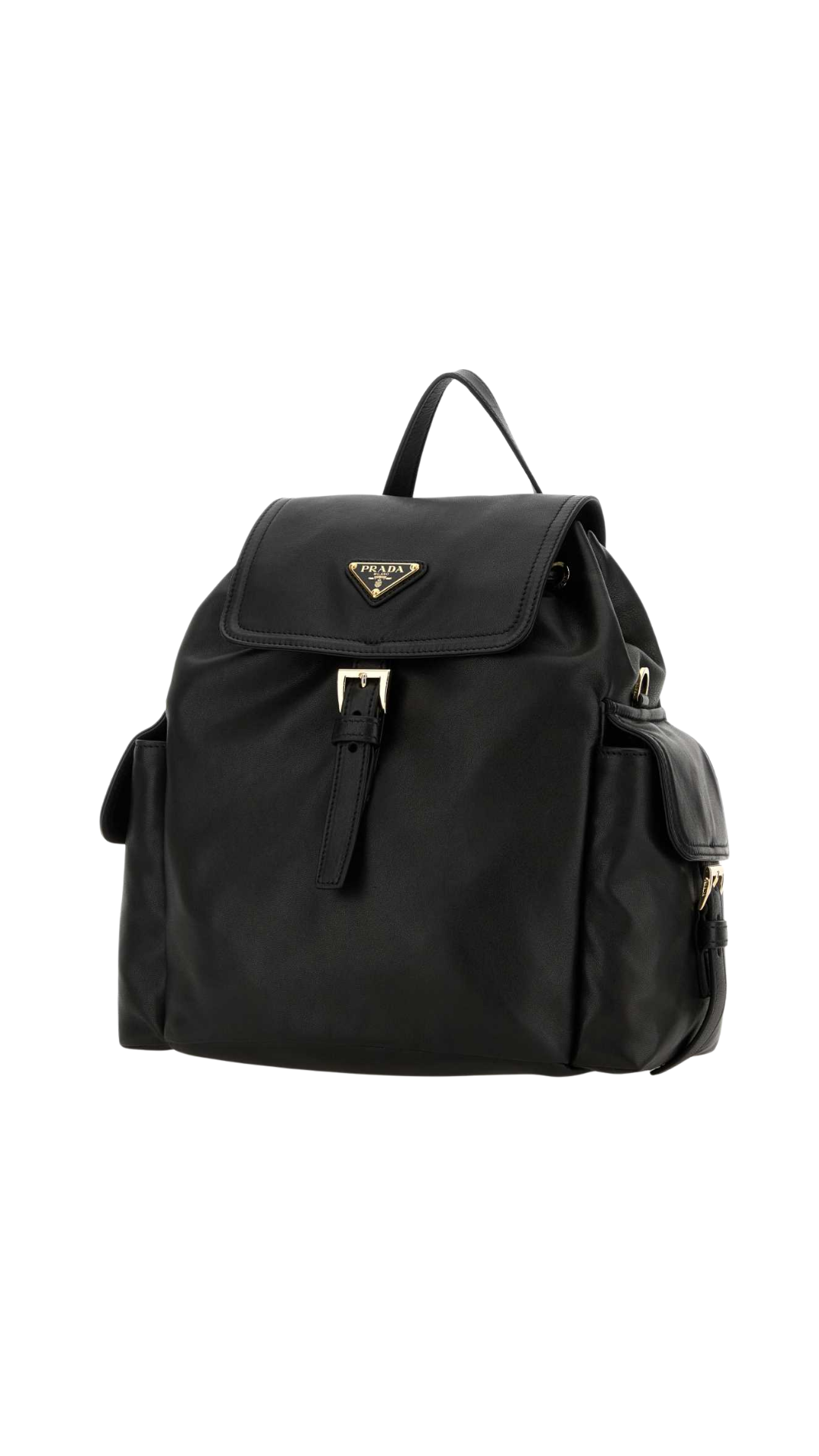 Prada Explore Medium Nappa Leather Backpack in Black