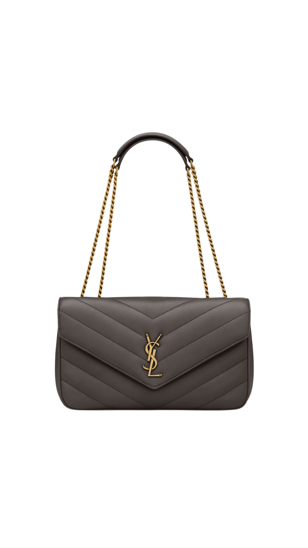 Loulou Medium in Matelassé Lambskin Urban Grey