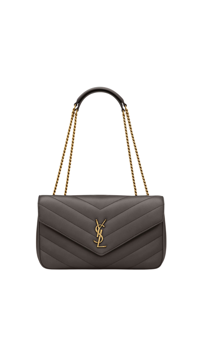 Loulou Medium in Matelassé Lambskin Urban Grey