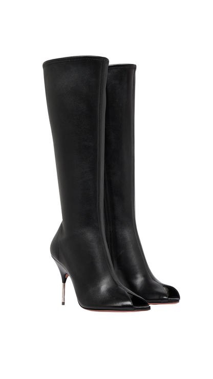 Bruna Stretch Boot 95 Black Stretch Nappa