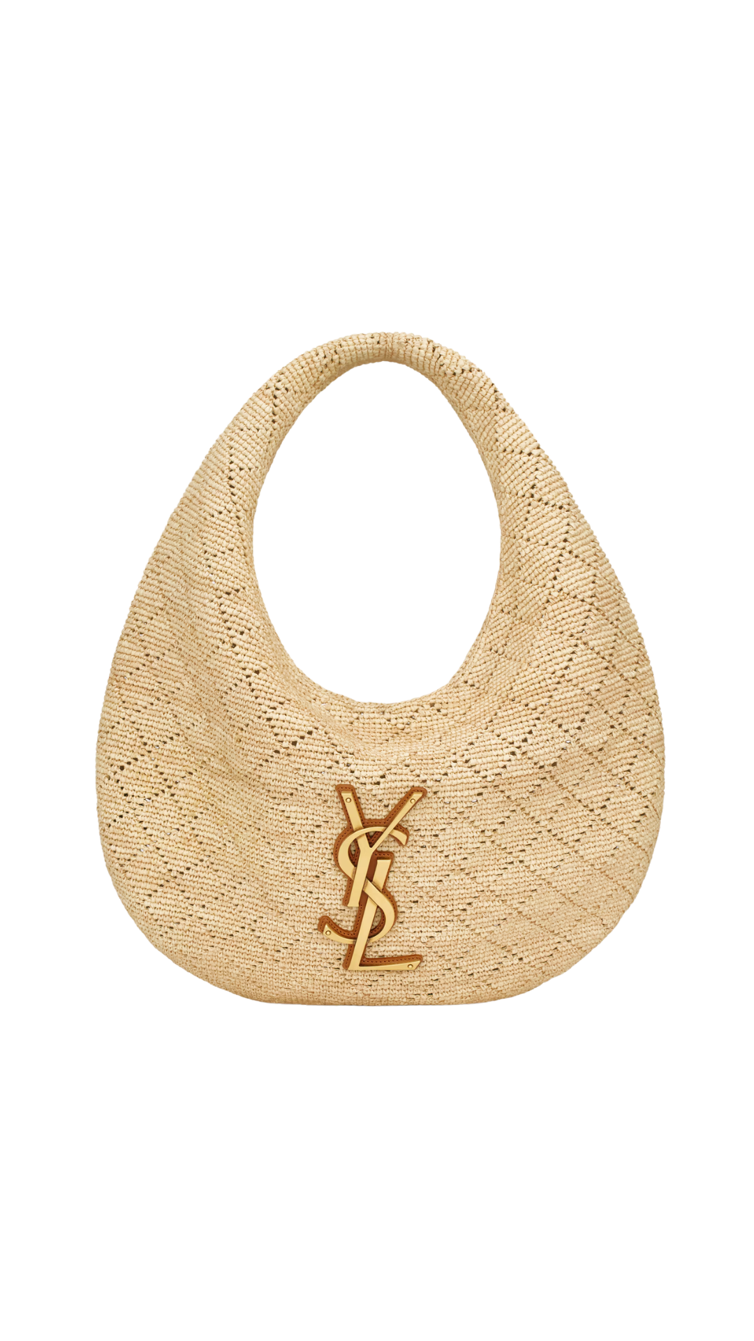 Icare Hobo in Raffia in Natural