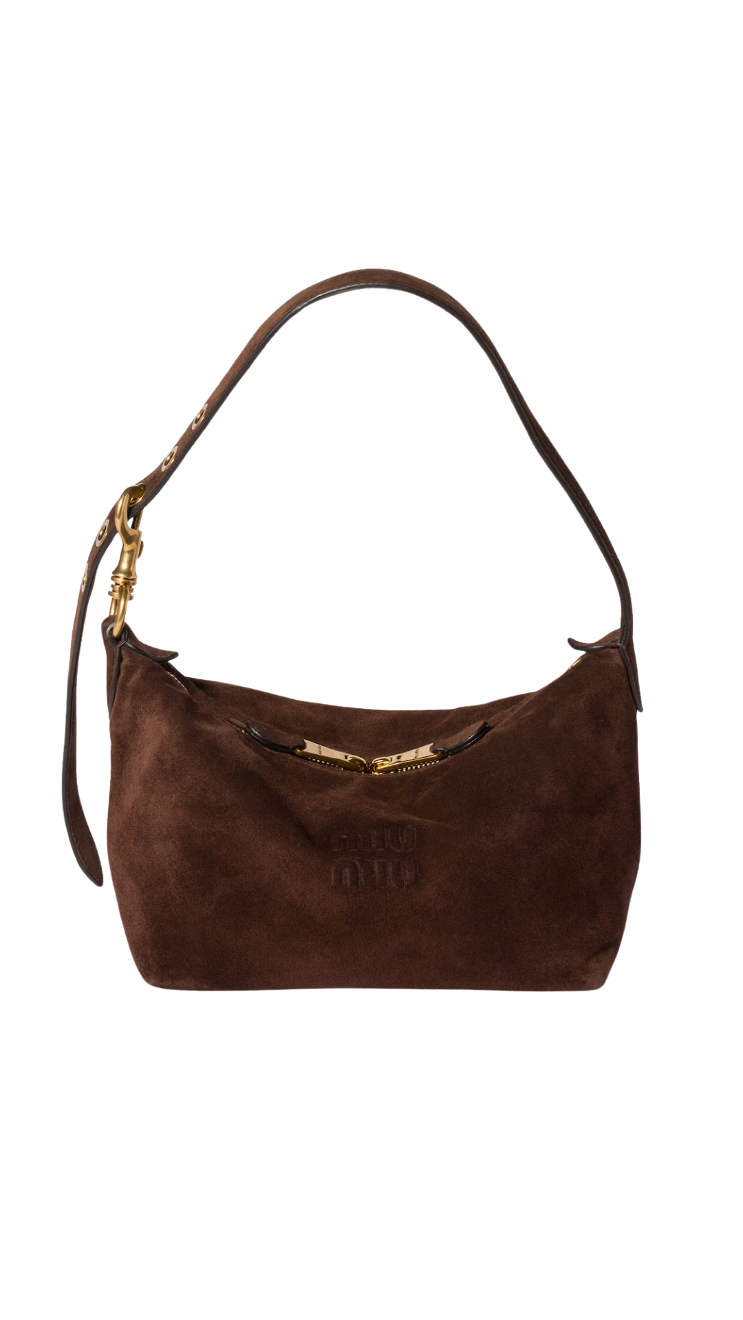 Spirit Suede Bag in Dark Brown