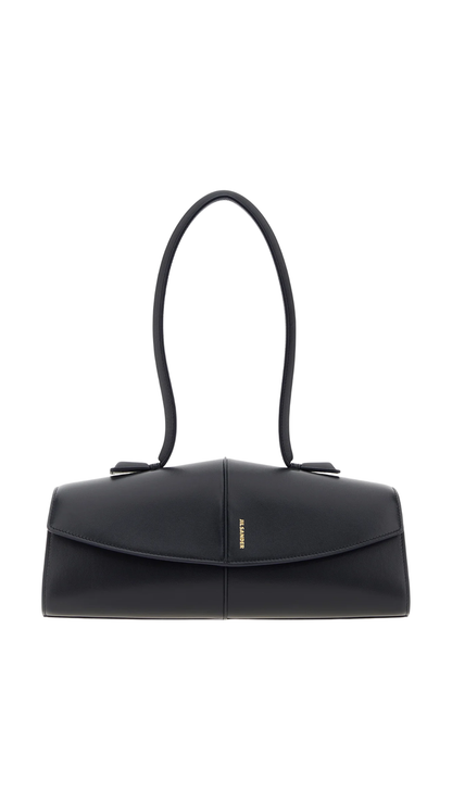 Midnight Blue Leather Linea Shoulder Bag