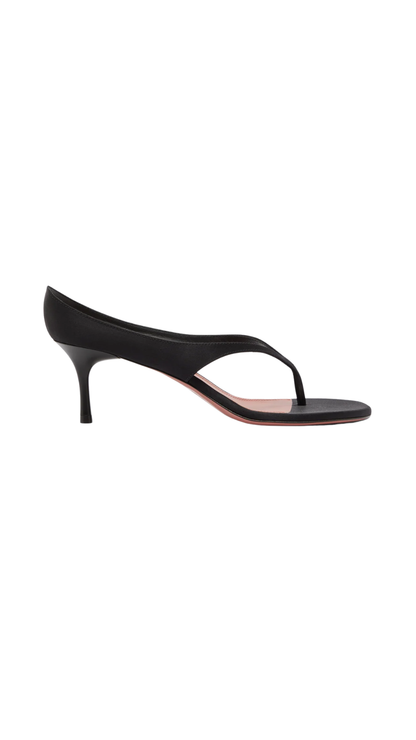 Alexandra Thong Slipper 60 Black Satin