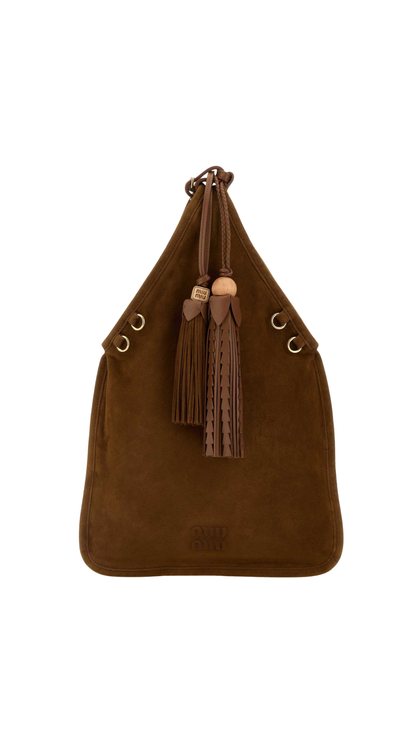 Suede Bag in Brown