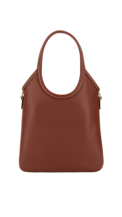 IVY Leather Handbag in Brown