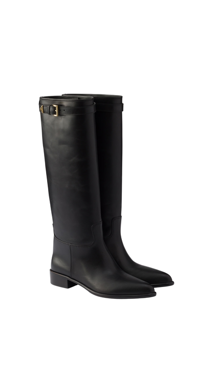 Leather Boots in Black