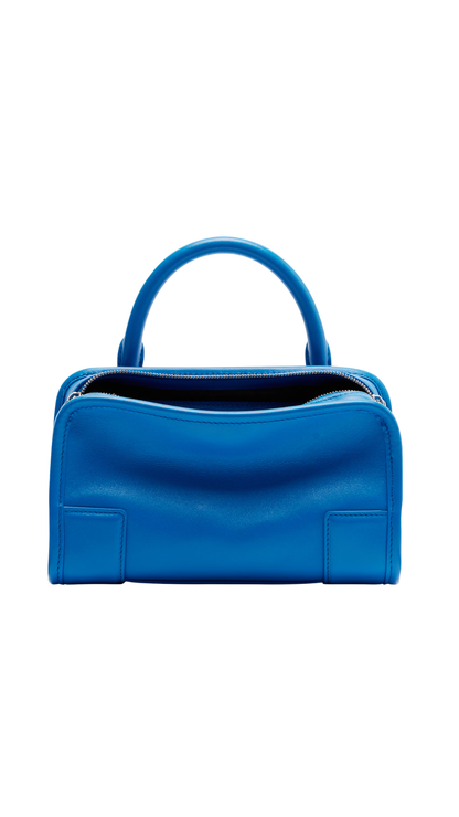 Mini Amazona 180 Bag in Blue Soft Calfskin