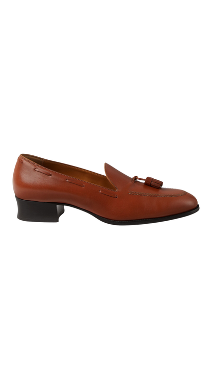 Serge Tassel Loafer in Glazed Honey