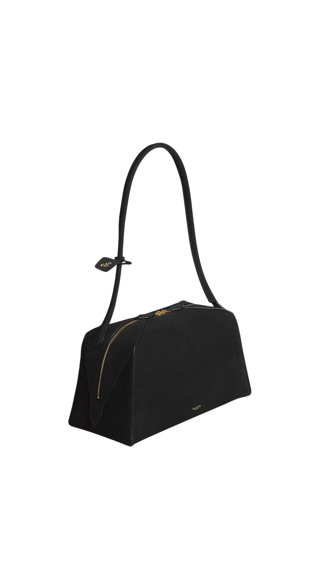 Le Bouledogue Bag In Black Nubuck