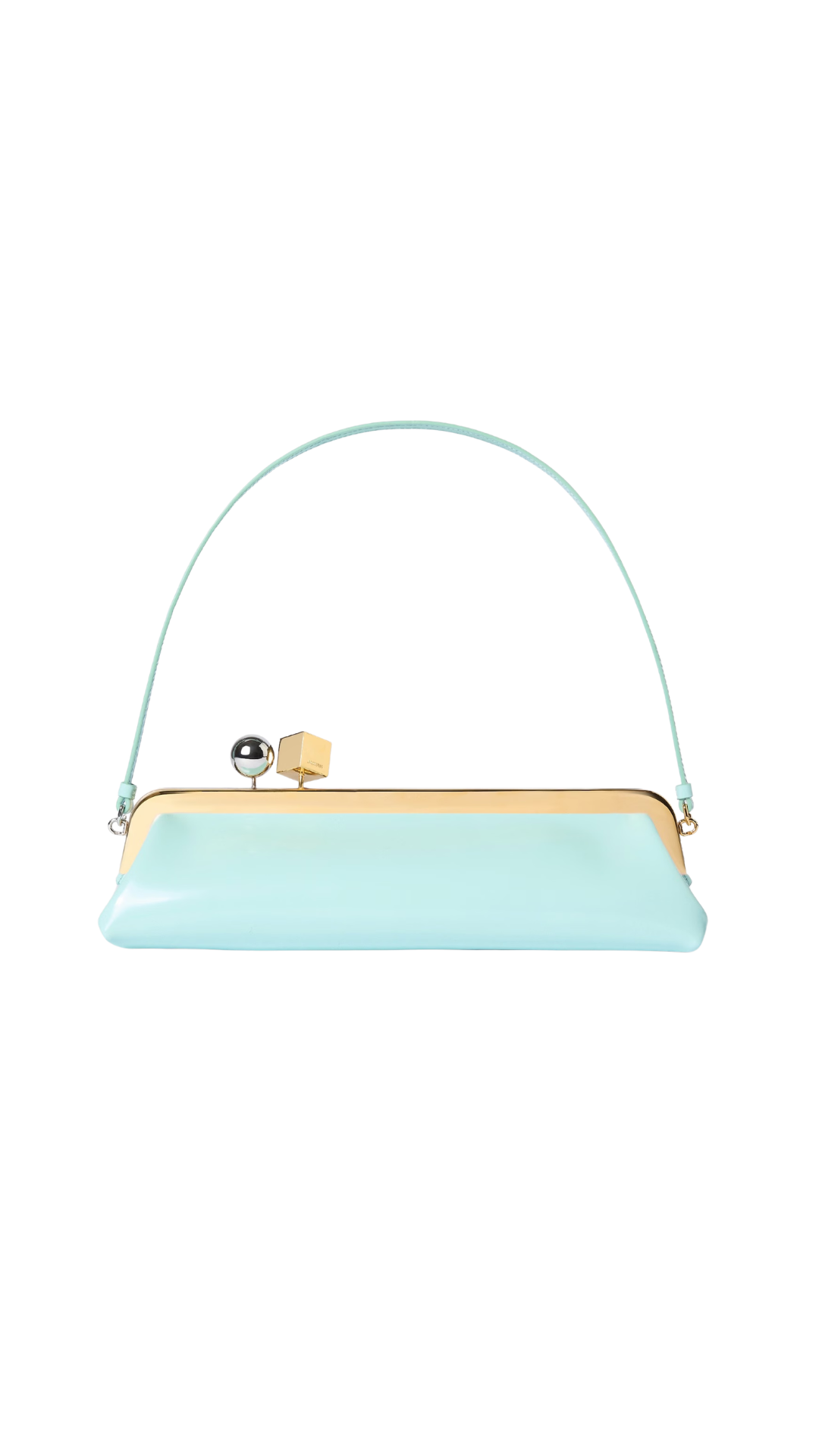 The Salon Clutch in Aqua