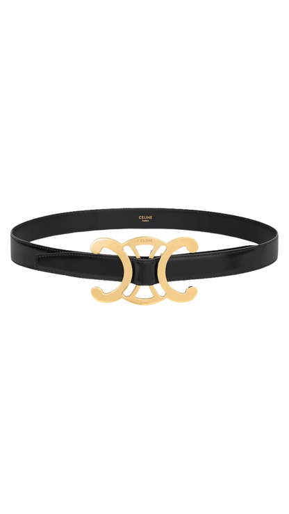 Triomphe Core Belt 25mm in Taurillon Leather