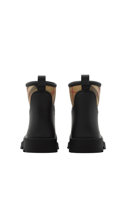 Rubber Marsh Stamp Low Boots in Black