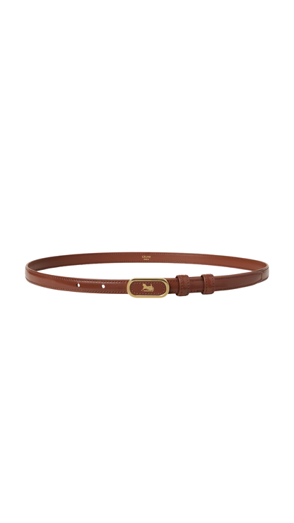 Chariot Belt 13 in Red Wood Taurillon Leather