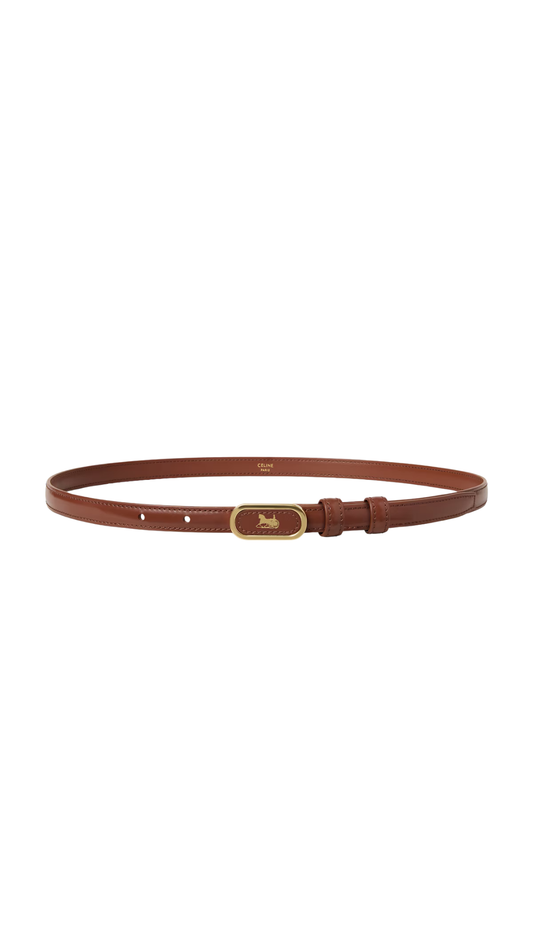 Chariot Belt 13 in Red Wood Taurillon Leather