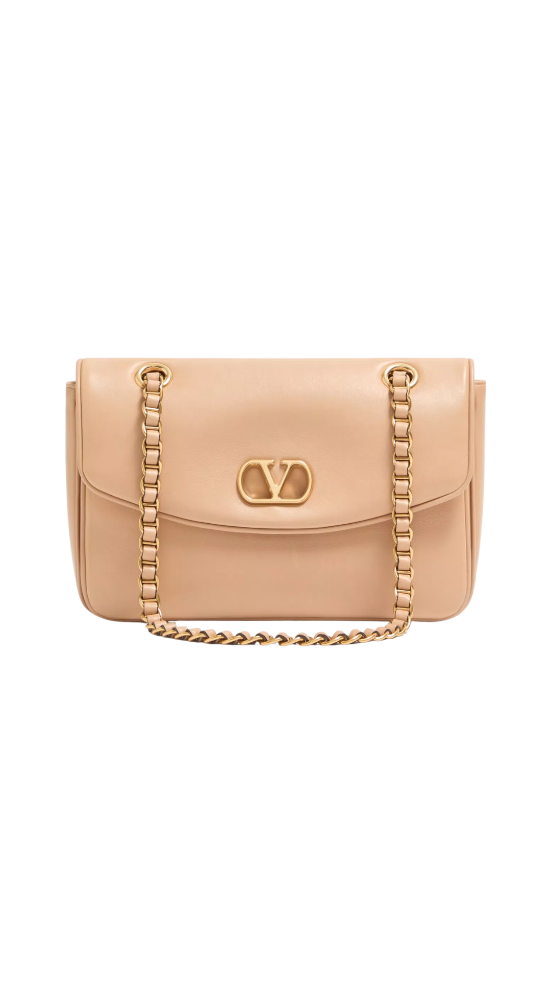 Djuna Medium Chain Bag In Pink Nappa Leather