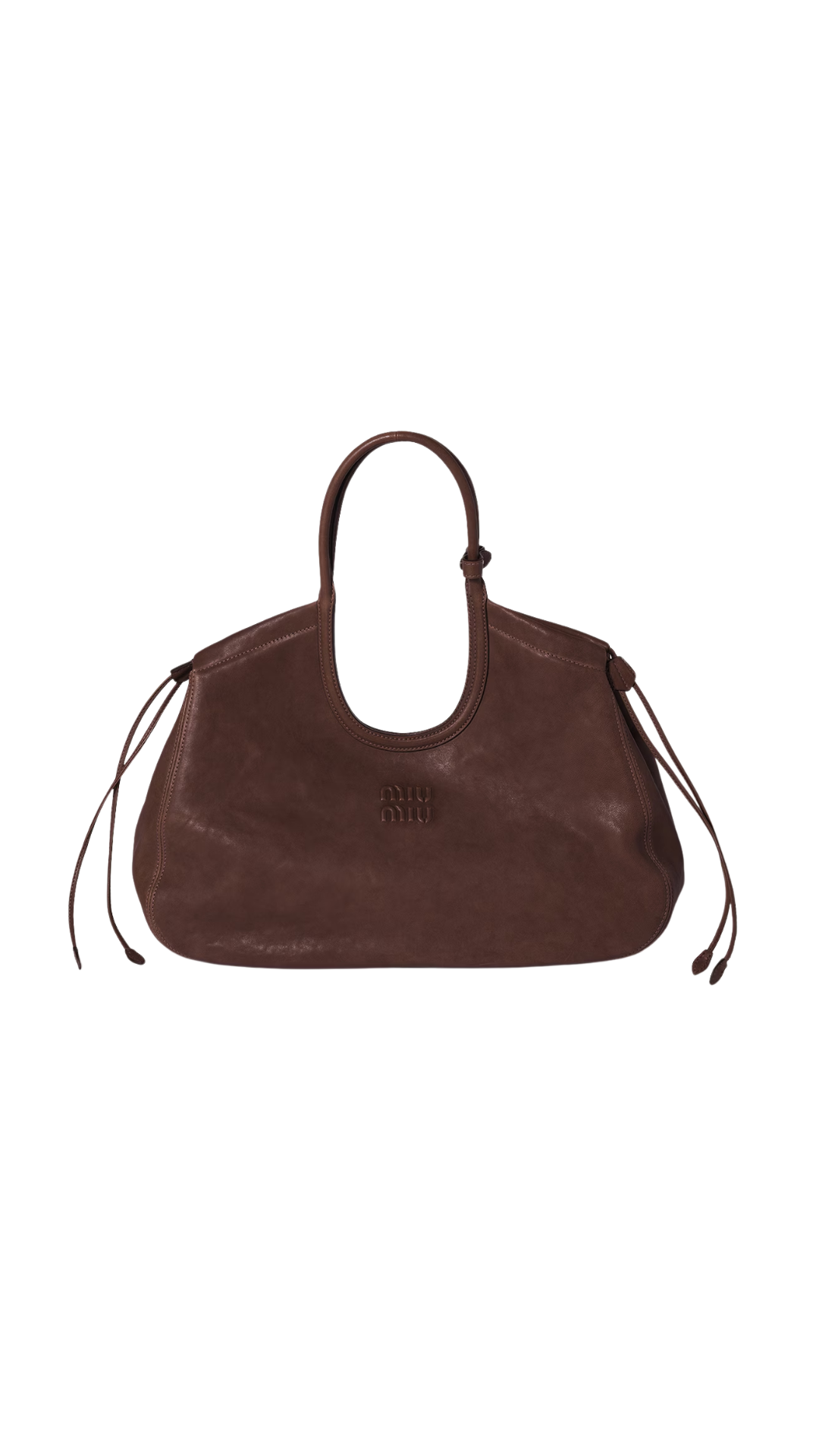 Ivy Nappa Leather Shopping Bag in Briarwood
