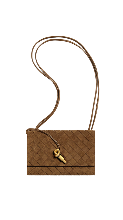 Andiamo Pouch on Dark Caramel Strap