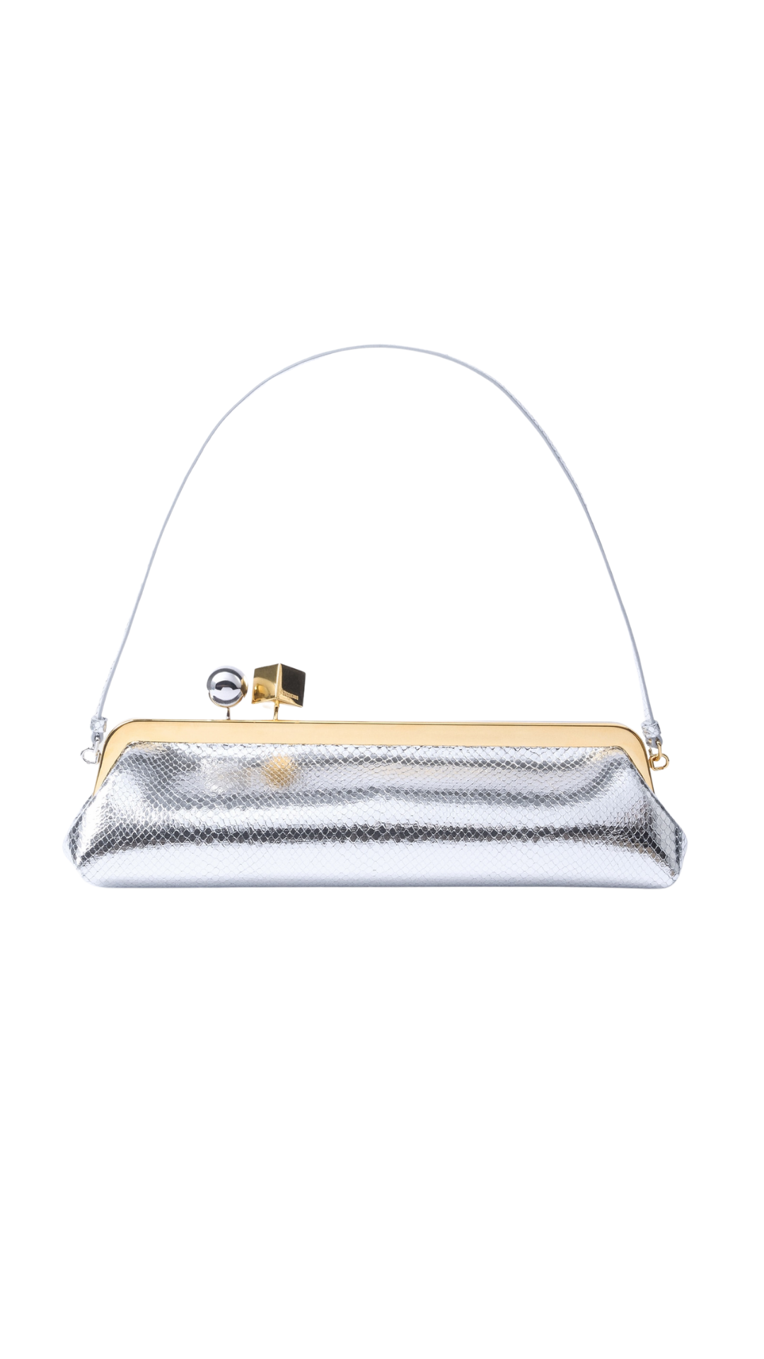 The Salon Clutch in Silver