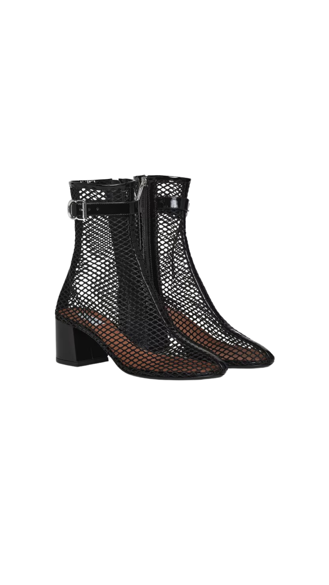 Boots 55 in Black Fishnet