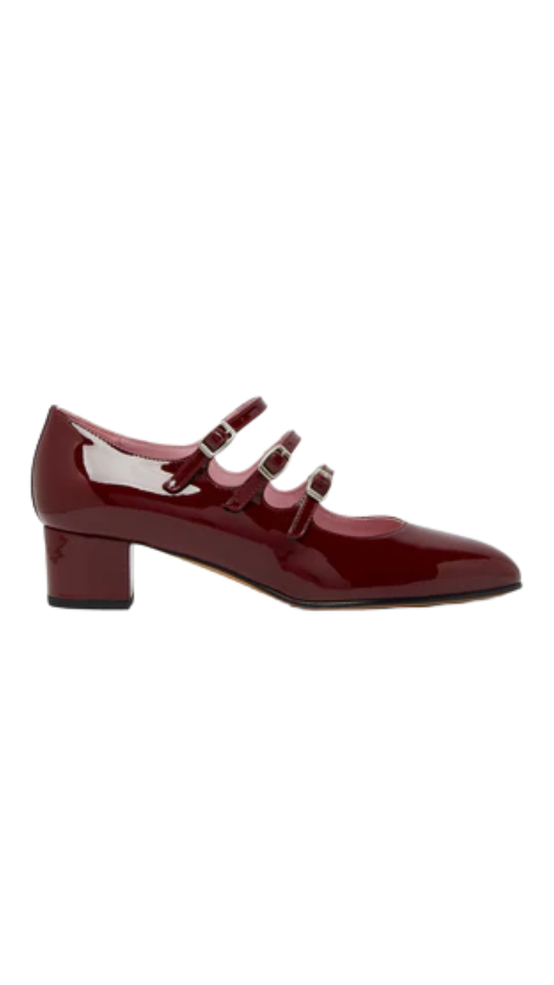 Kina in Burgundy Patent Leather Mary Jane Pumps