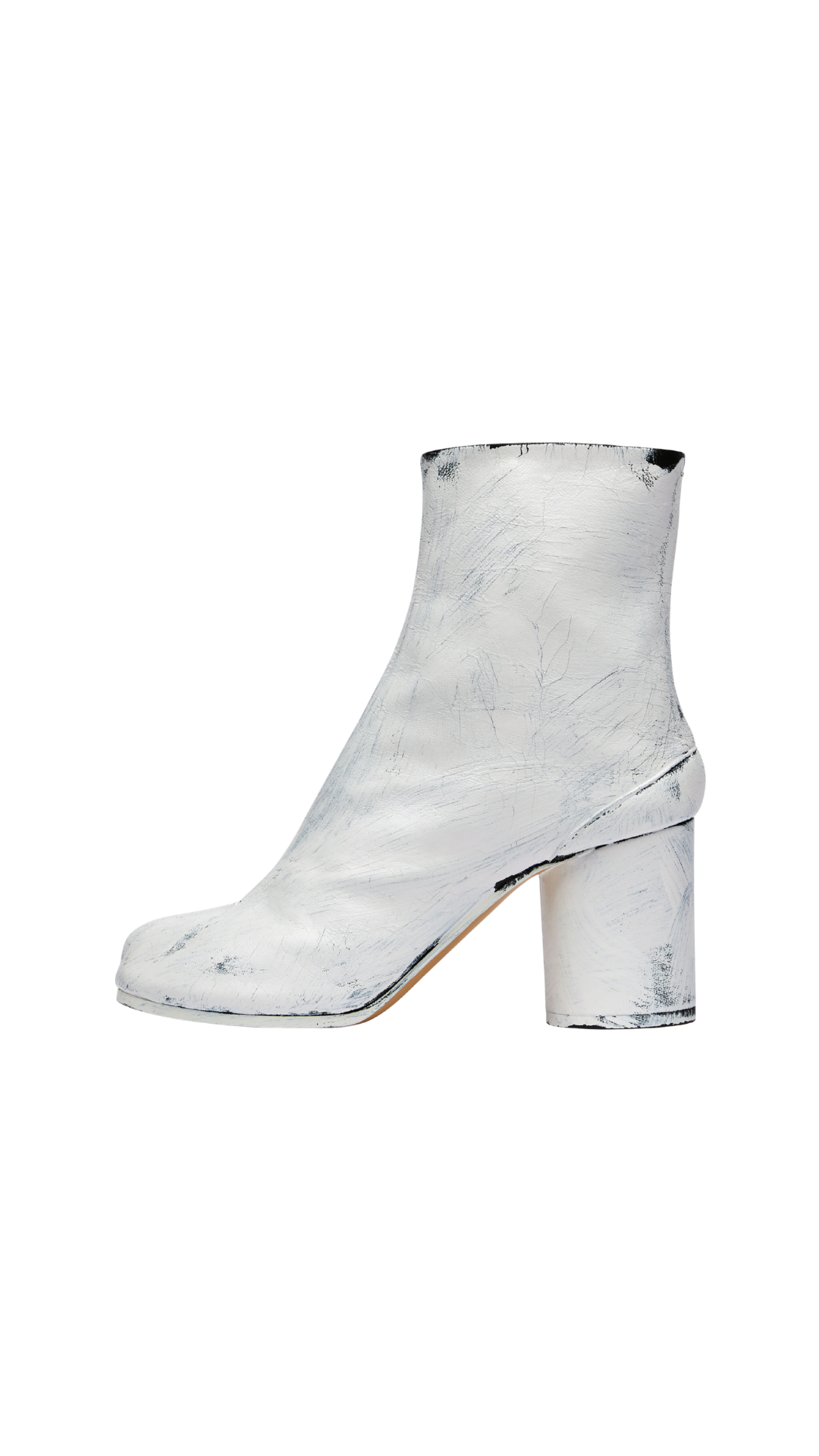 Tabi Bianchetto Boots in Black and White