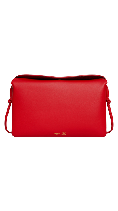 Trio Flap in Smooth Lambskin in Ultra Red