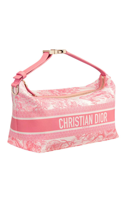 Dioriviera Medium DiorTravel Nomad Pouch in Candy Pink/ Aquamarina