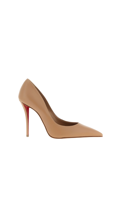 Zapatos de tacón Miss Z de 100 mm - Piel de napa de cordero - Rosa nude - Mujer