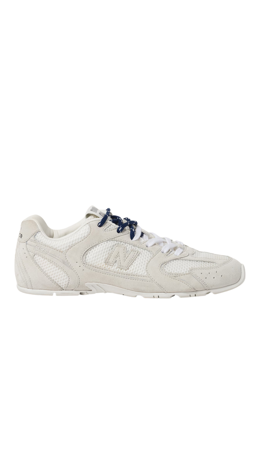 New Balance X Miu Miu 530 SL Suede and Mesh Sneakers in White