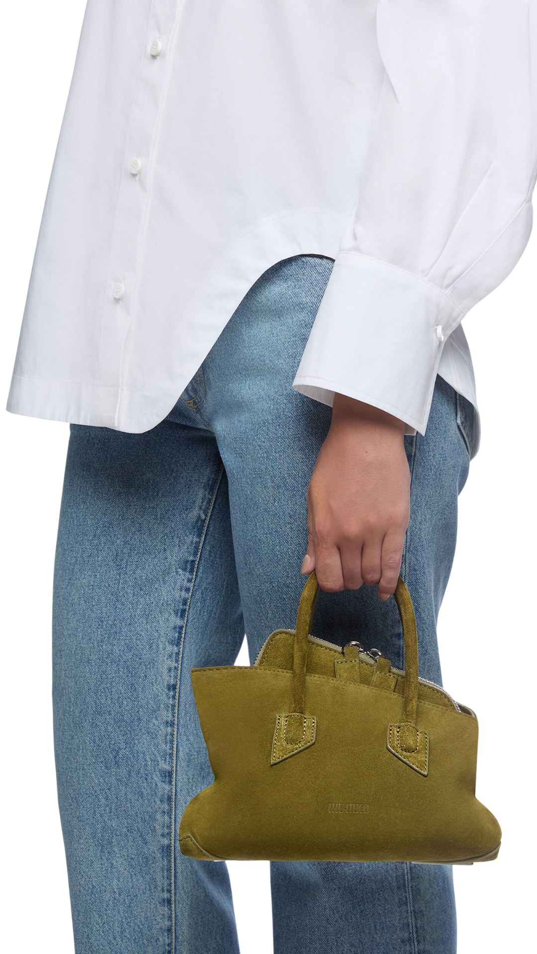 La Passeggiata Mini Khaki Top Handle in Khaki