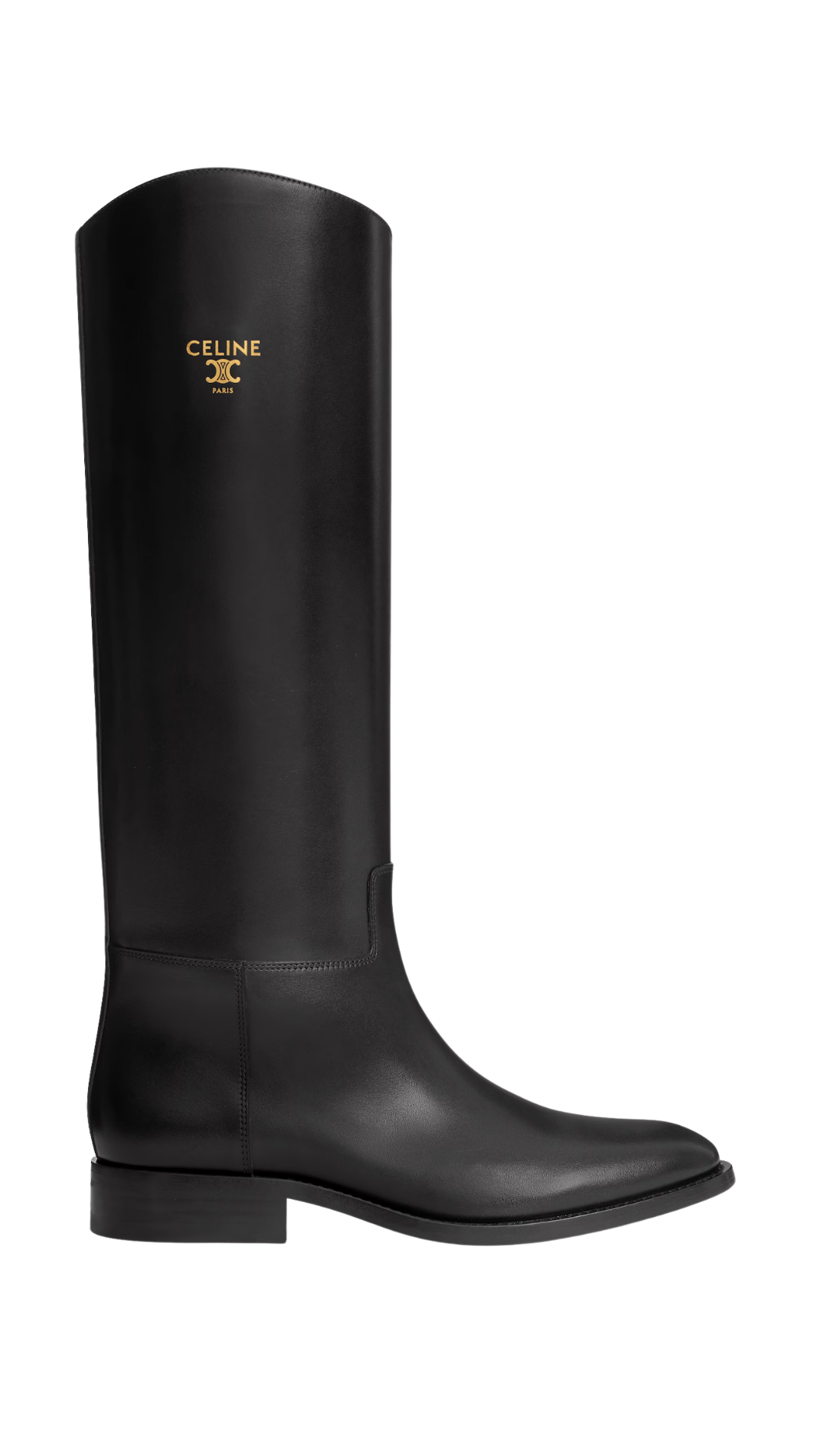 Bota Anais de piel de becerro negra