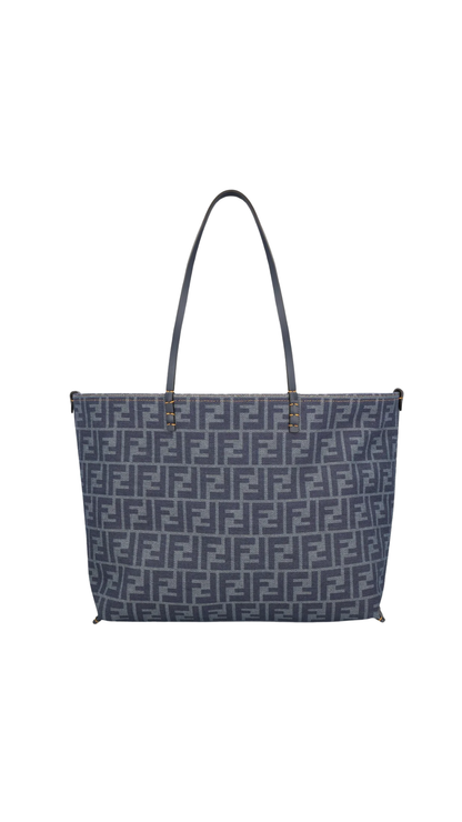 Roll Medium Reversible Shopping Bag in Blue