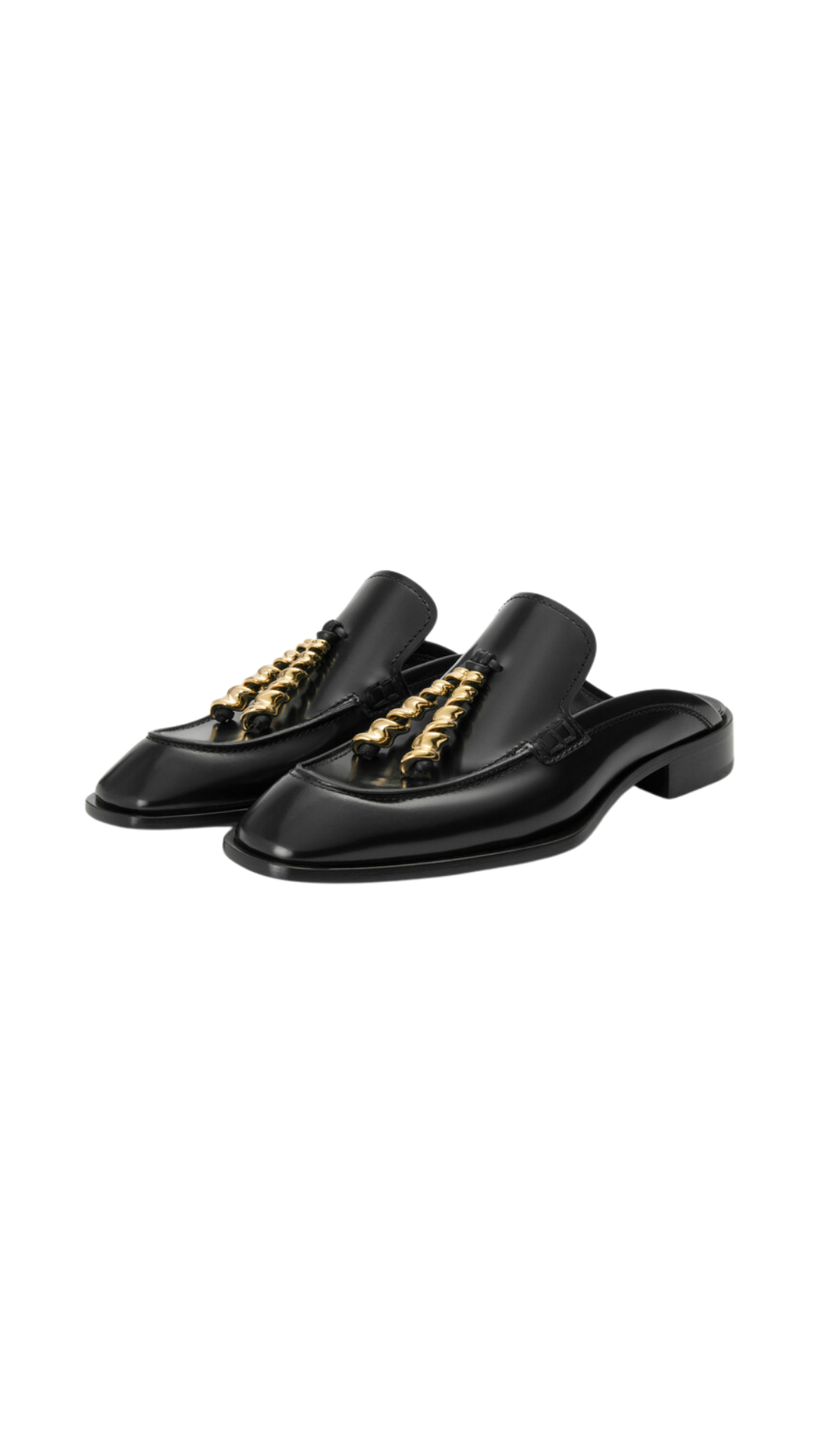 Edge Loafer Mule in Brushed Calfskin