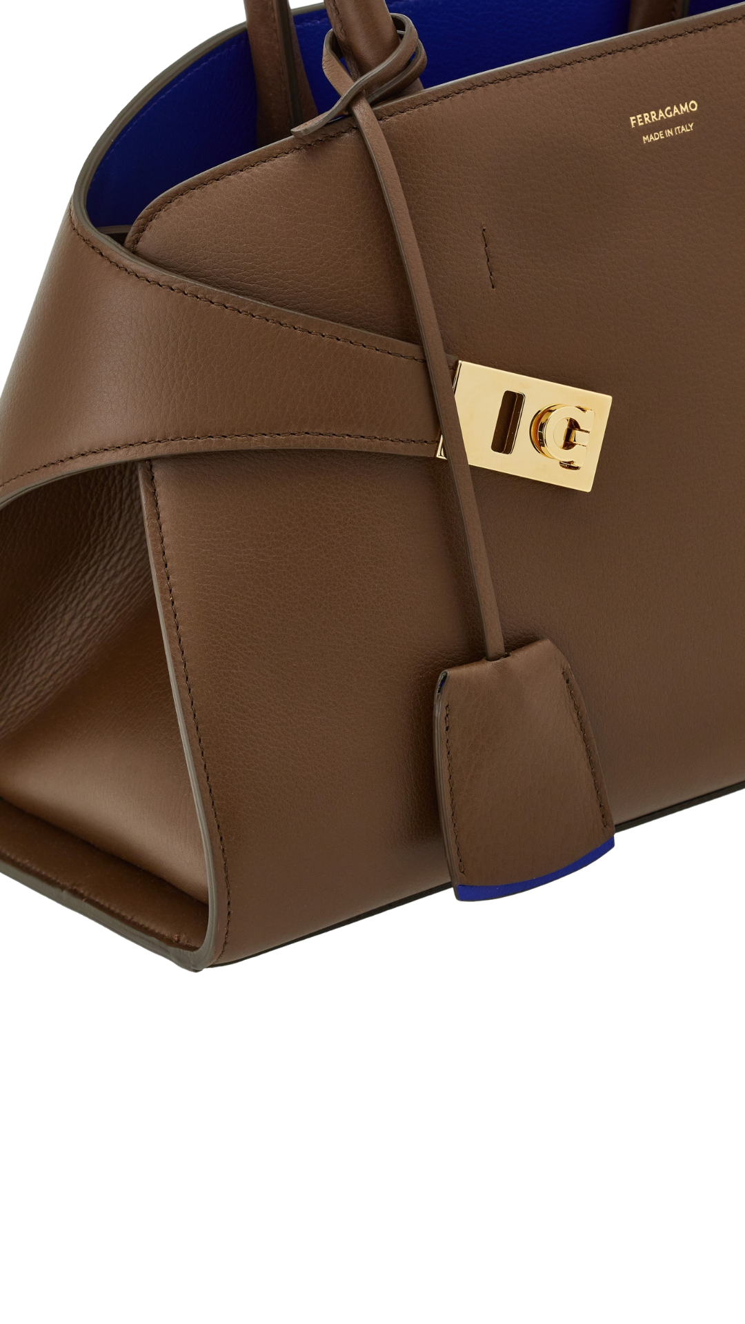 Bolso de mano Hug bicolor (M) en color Arcilla/Lapislázuli