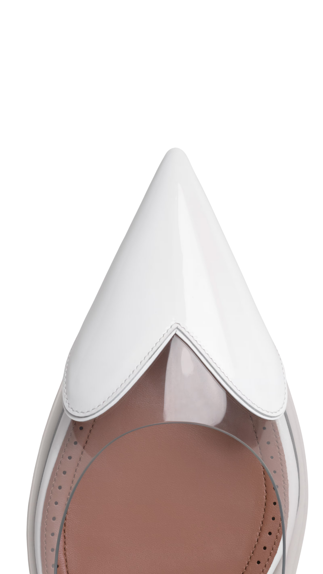 Le Coeur Slingbacks in Patent Lambskin White