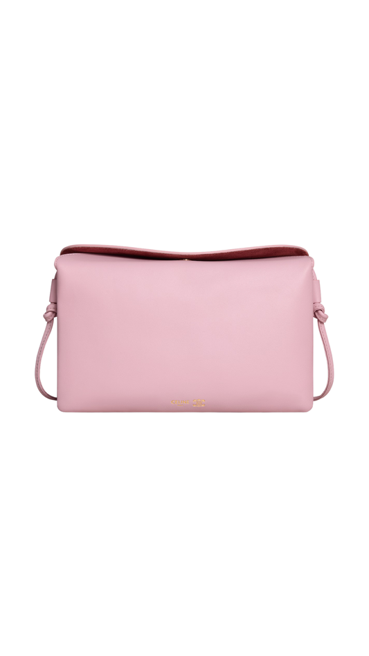 Trio Flap In Dirty Pink Smooth Lambskin