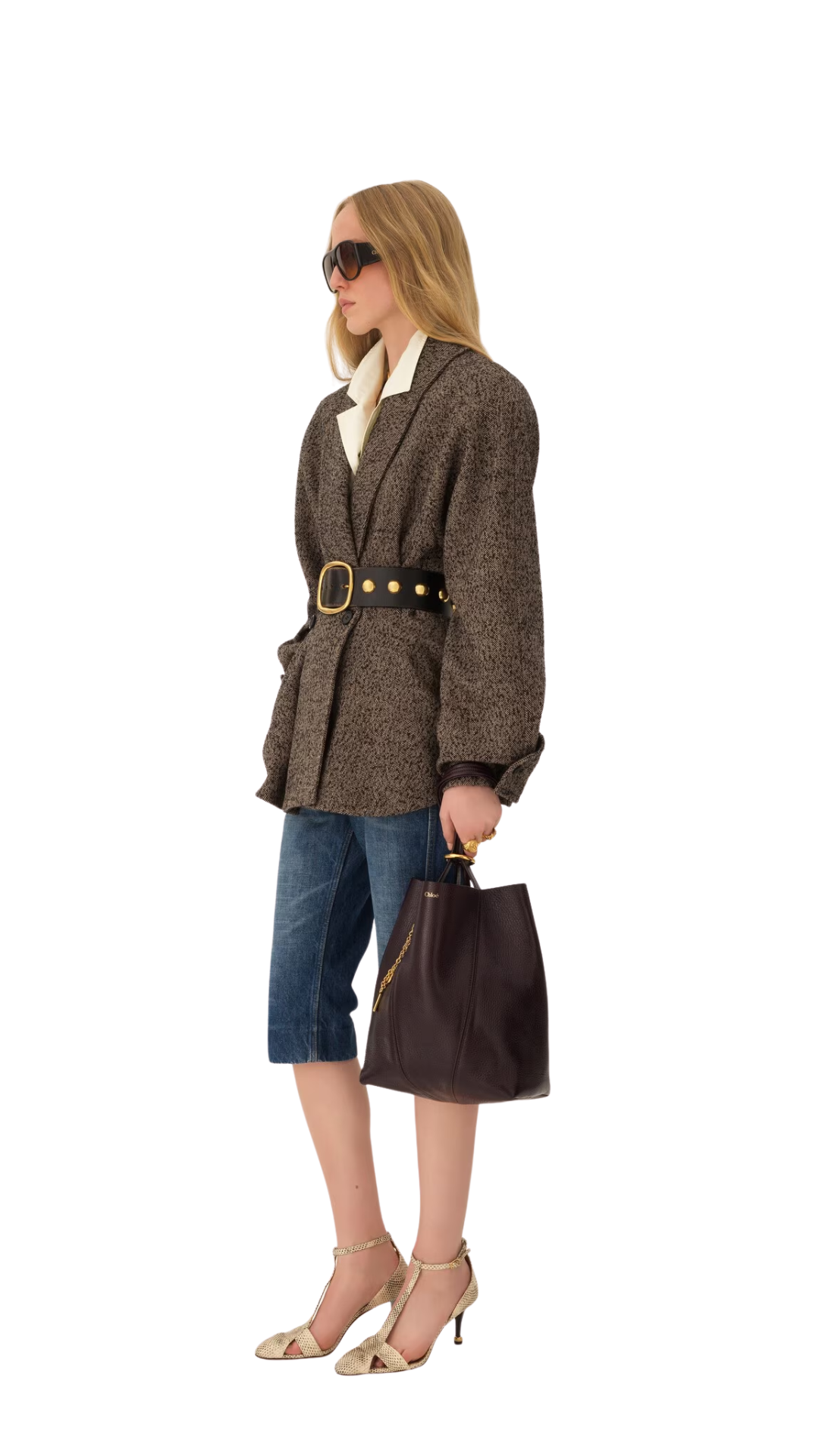 Spin Tote Bag In Perfect Plum Grained Leather